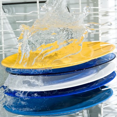 Dish washing machine and plate